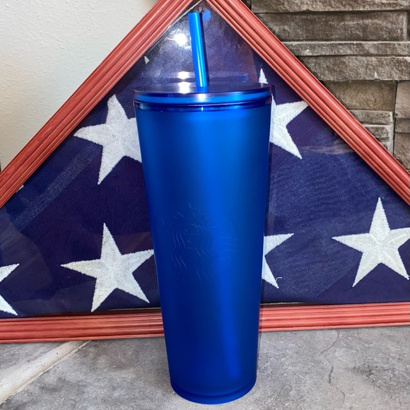 Starbucks Matte Blue Soft Touch Venti Tumbler 2023 Spring Release 🇺🇸 - Picture 3 of 14
